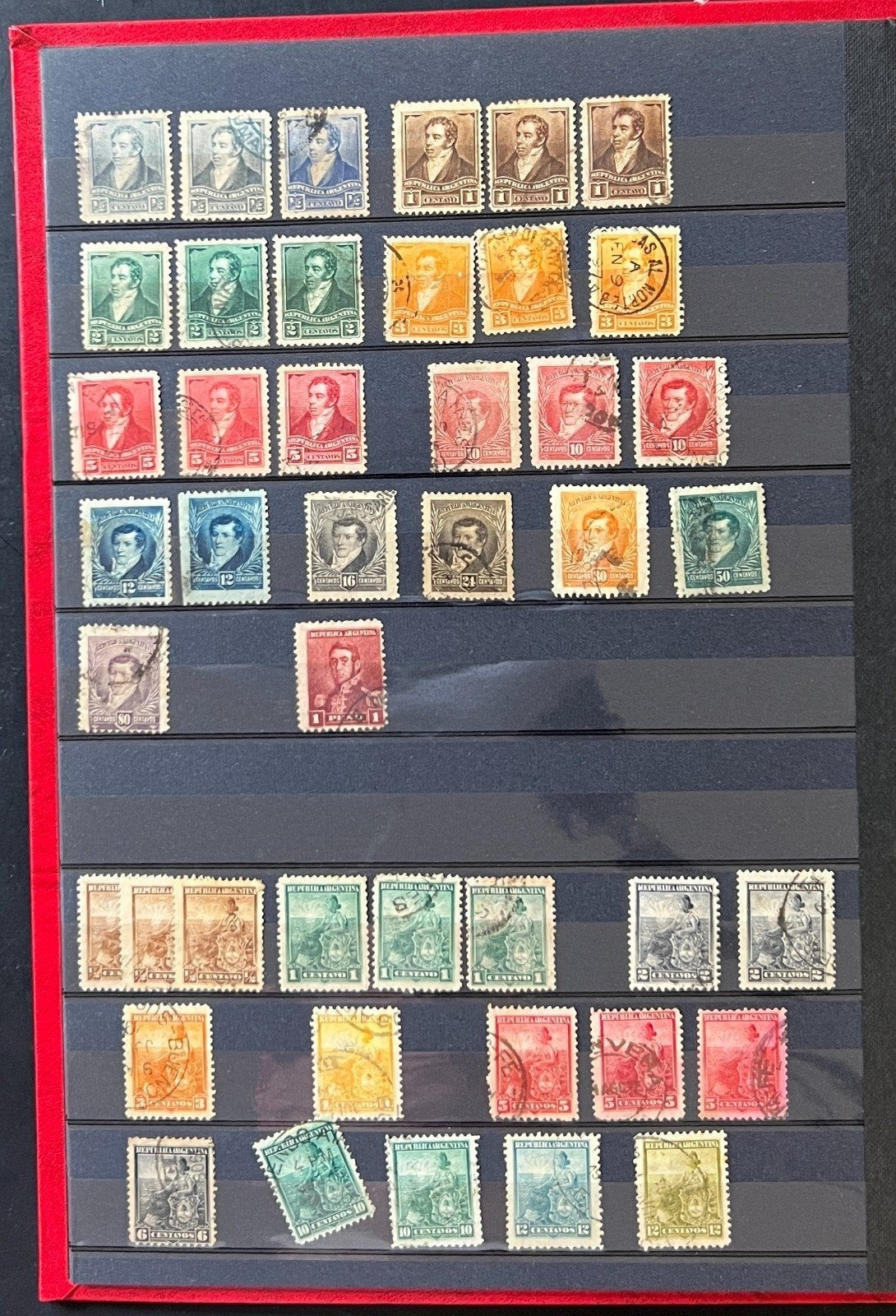Argentina Stamp Collection Stockbook 18 Pages Mint & Used ZAYIX