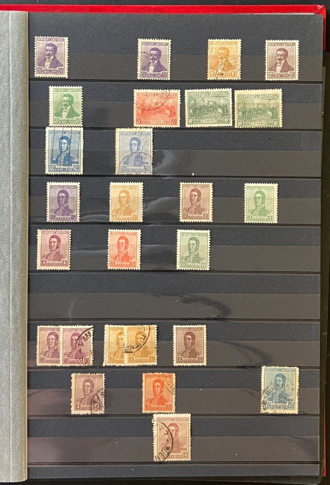Argentina Stamp Collection Stockbook 18 Pages Mint & Used ZAYIX