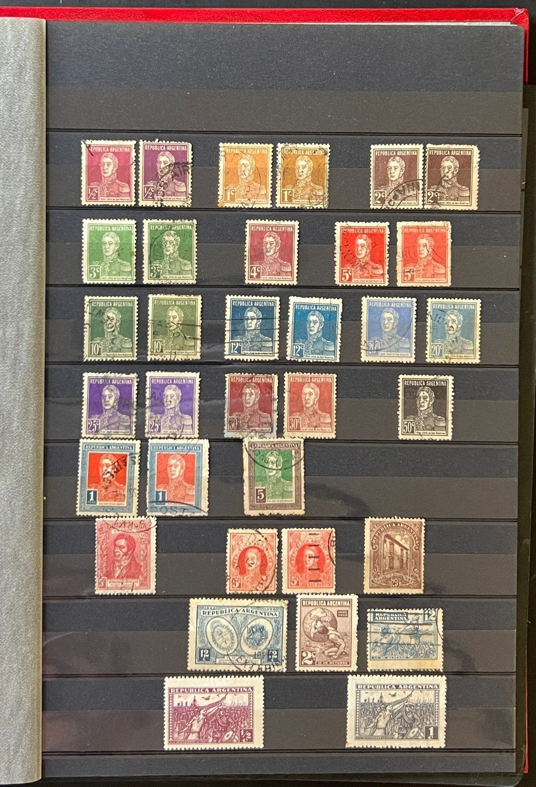 Argentina Stamp Collection Stockbook 18 Pages Mint & Used ZAYIX