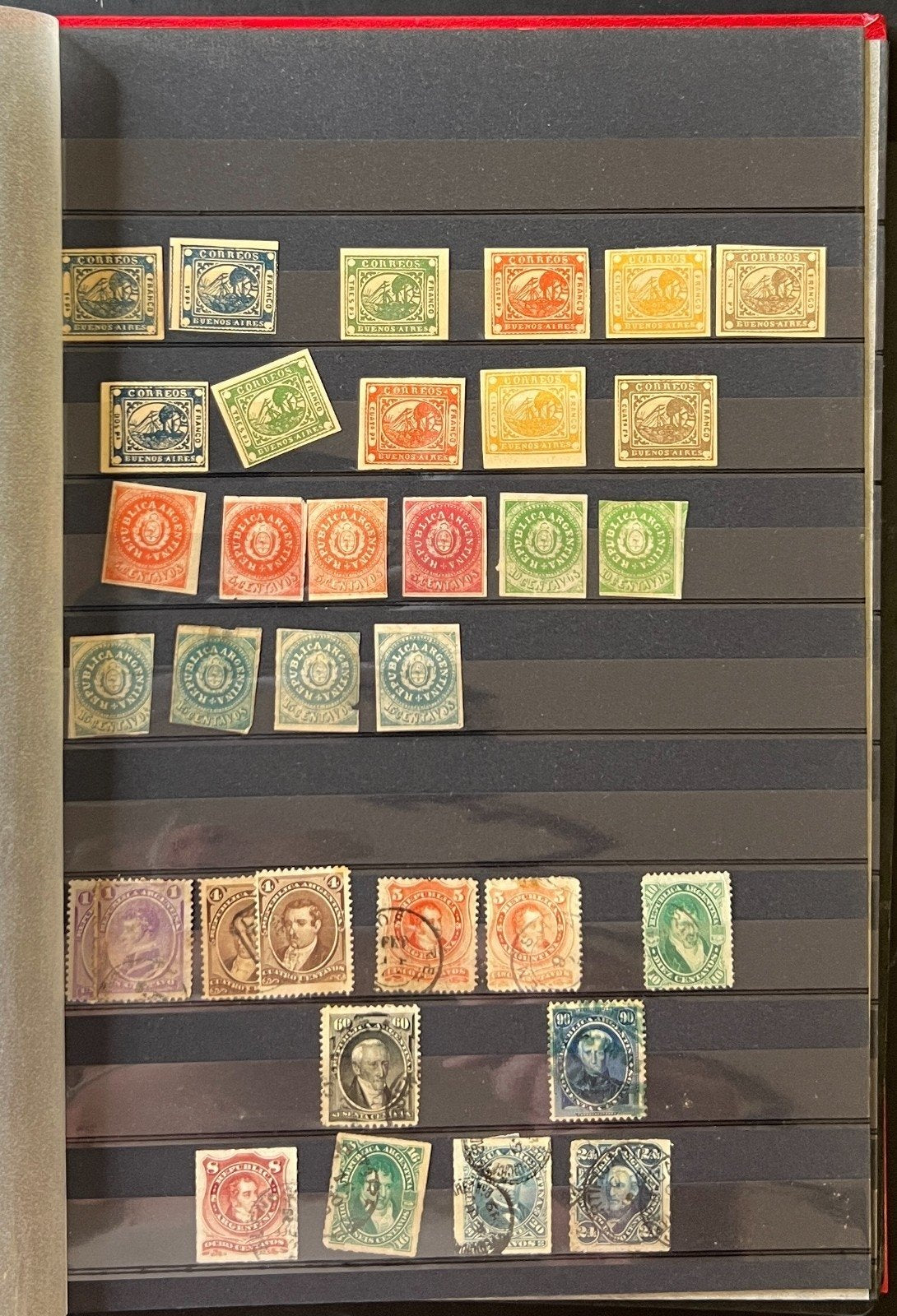Argentina Stamp Collection Stockbook 18 Pages Mint & Used ZAYIX