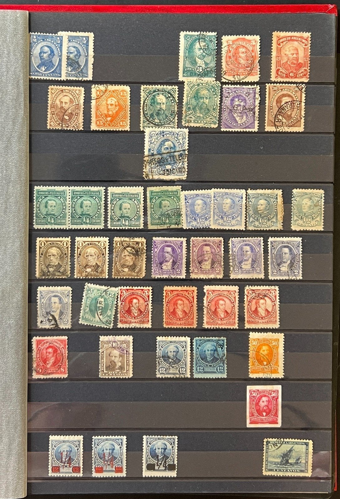 Argentina Stamp Collection Stockbook 18 Pages Mint & Used ZAYIX