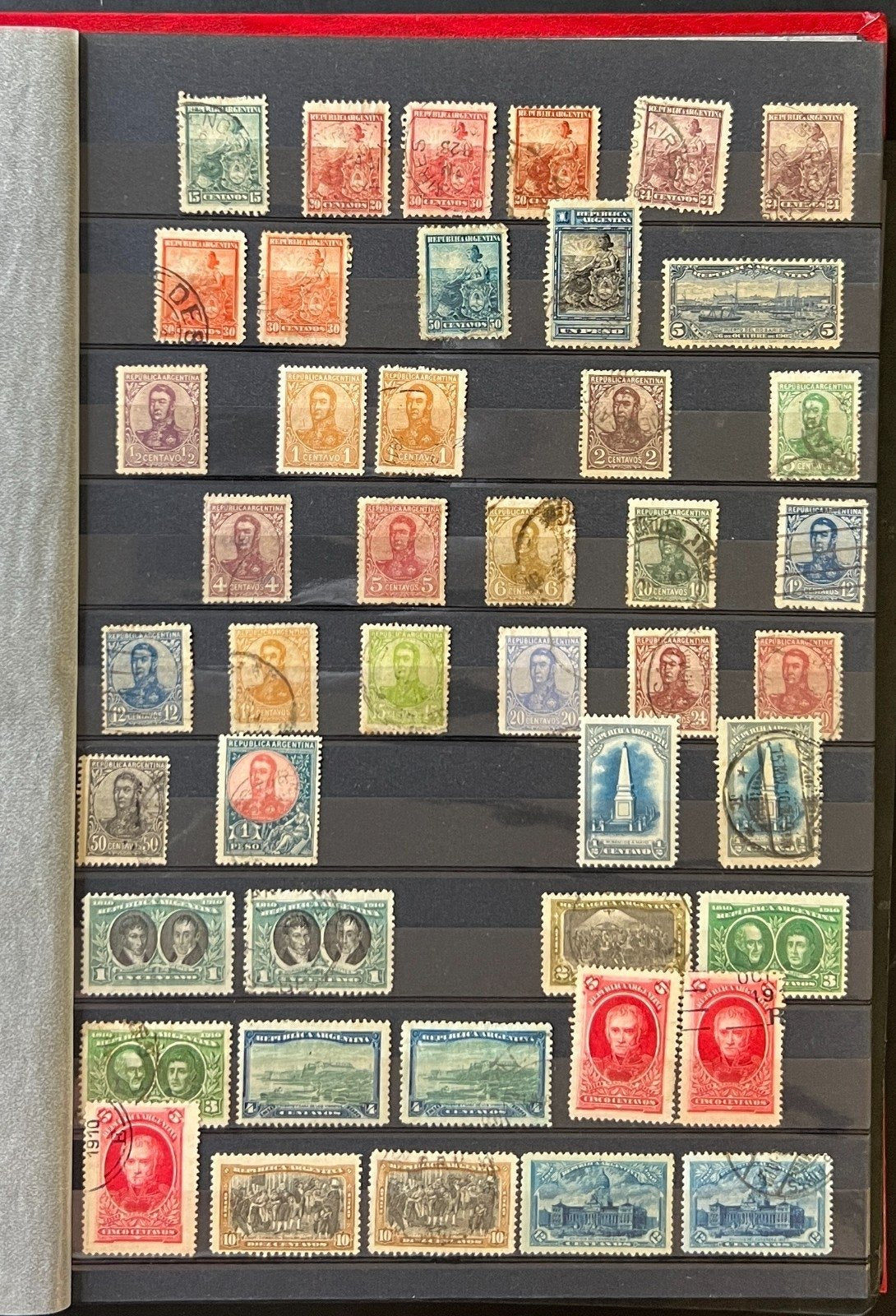 Argentina Stamp Collection Stockbook 18 Pages Mint & Used ZAYIX