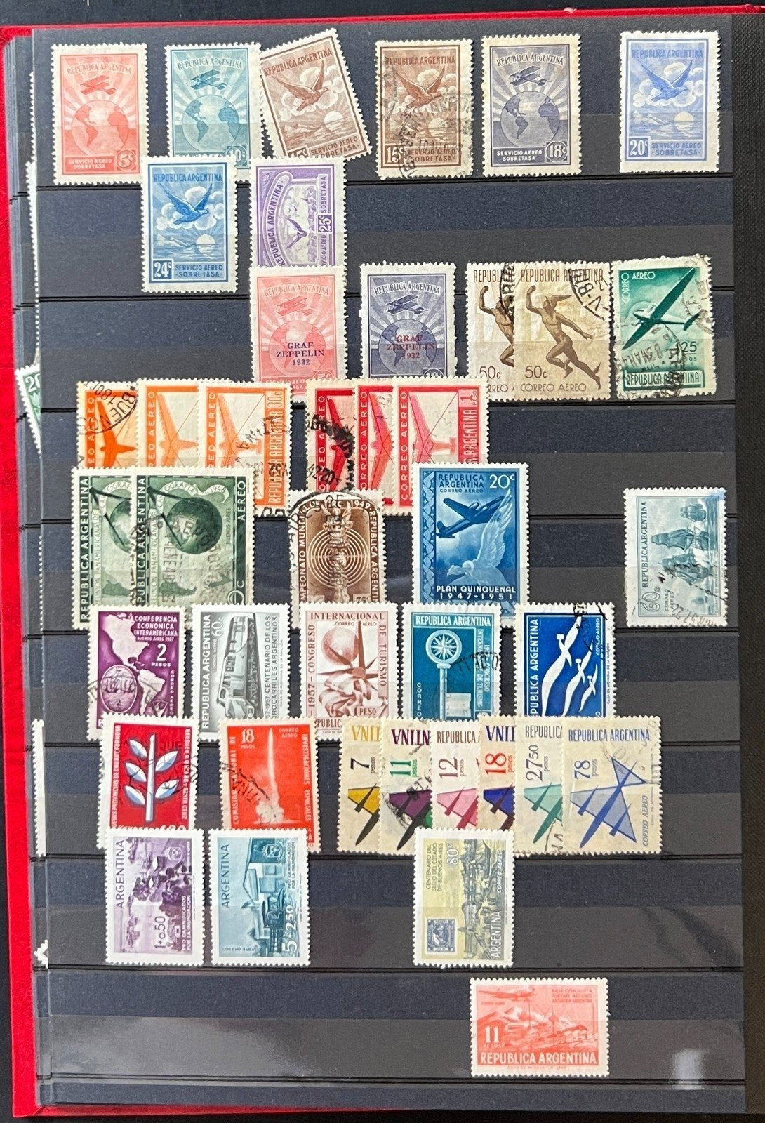 Argentina Stamp Collection Stockbook 18 Pages Mint & Used ZAYIX