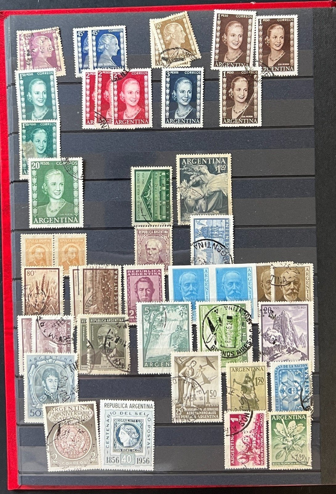 Argentina Stamp Collection Stockbook 18 Pages Mint & Used ZAYIX