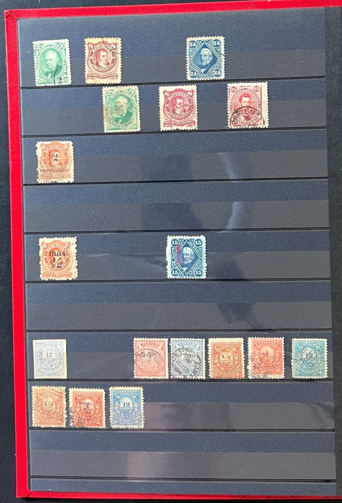 Argentina Stamp Collection Stockbook 18 Pages Mint & Used ZAYIX