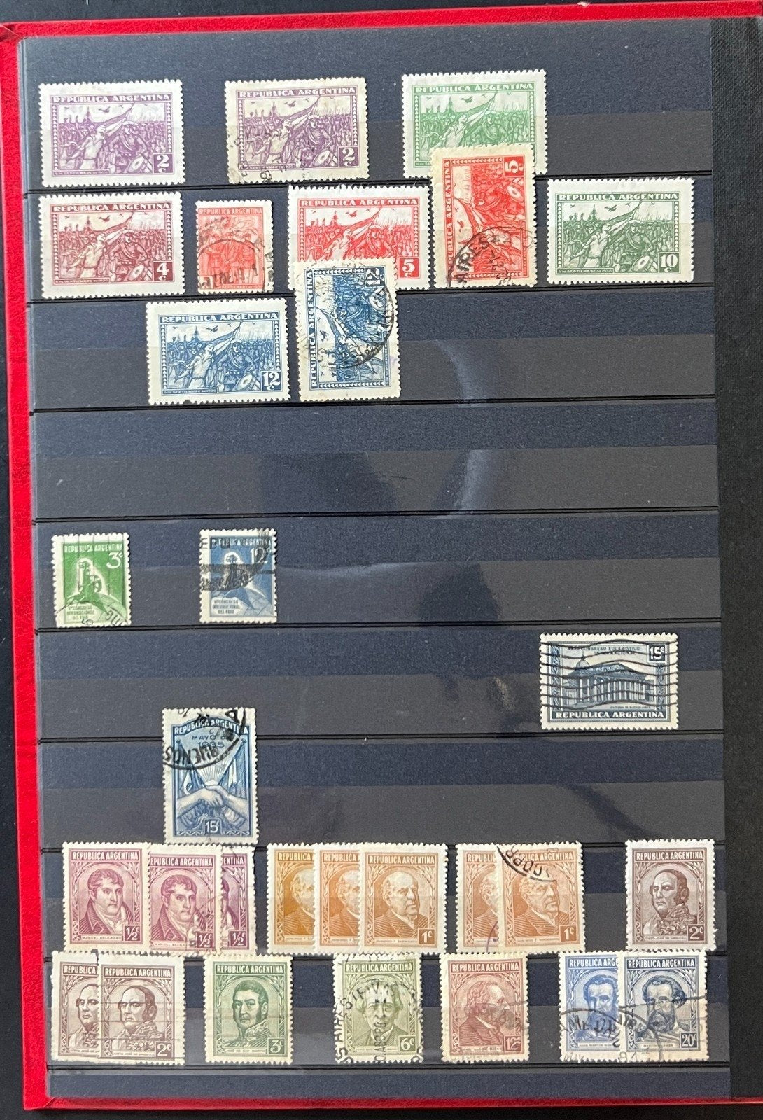 Argentina Stamp Collection Stockbook 18 Pages Mint & Used ZAYIX