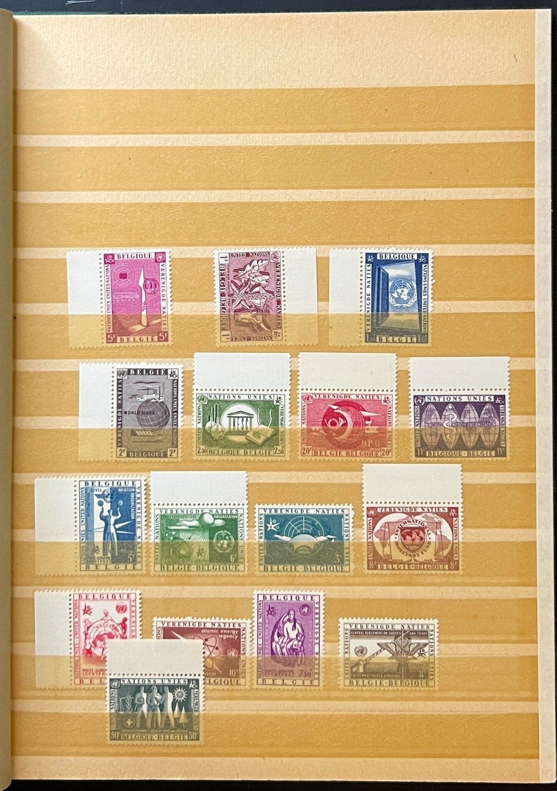 Europe Stamp Collection Stockbook 13 Pages Several Hundred Stamps ZAYIX