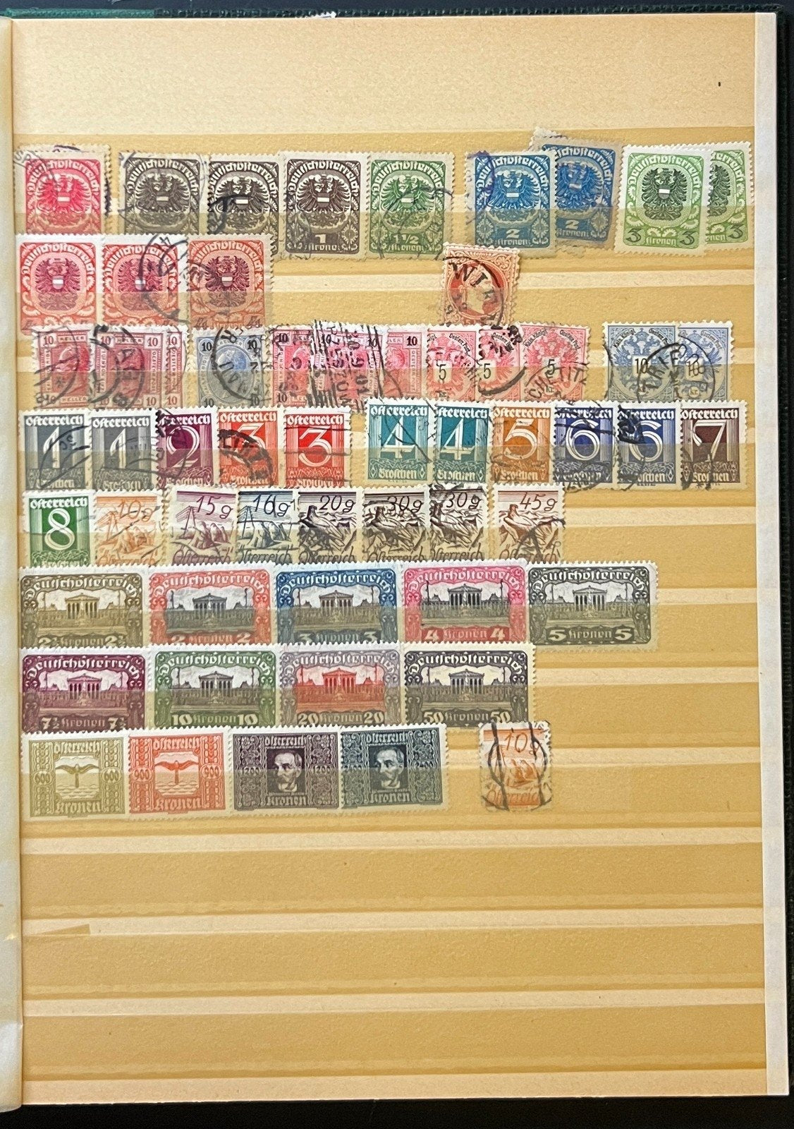 Europe Stamp Collection Stockbook 13 Pages Several Hundred Stamps ZAYIX
