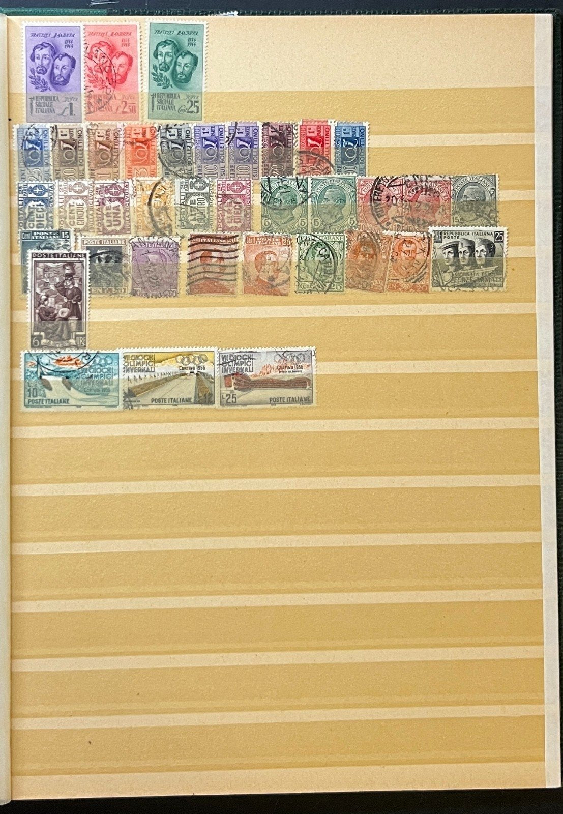Europe Stamp Collection Stockbook 13 Pages Several Hundred Stamps ZAYIX