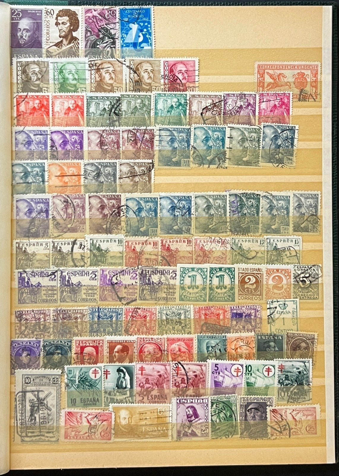 Europe Stamp Collection Stockbook 13 Pages Several Hundred Stamps ZAYIX