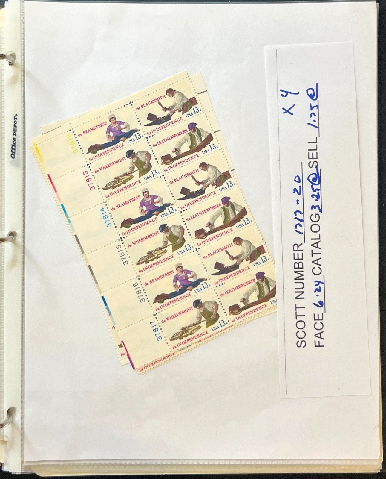 United States Plate Block & Half Sheets Stamp Collection Album MNH ZAYIX