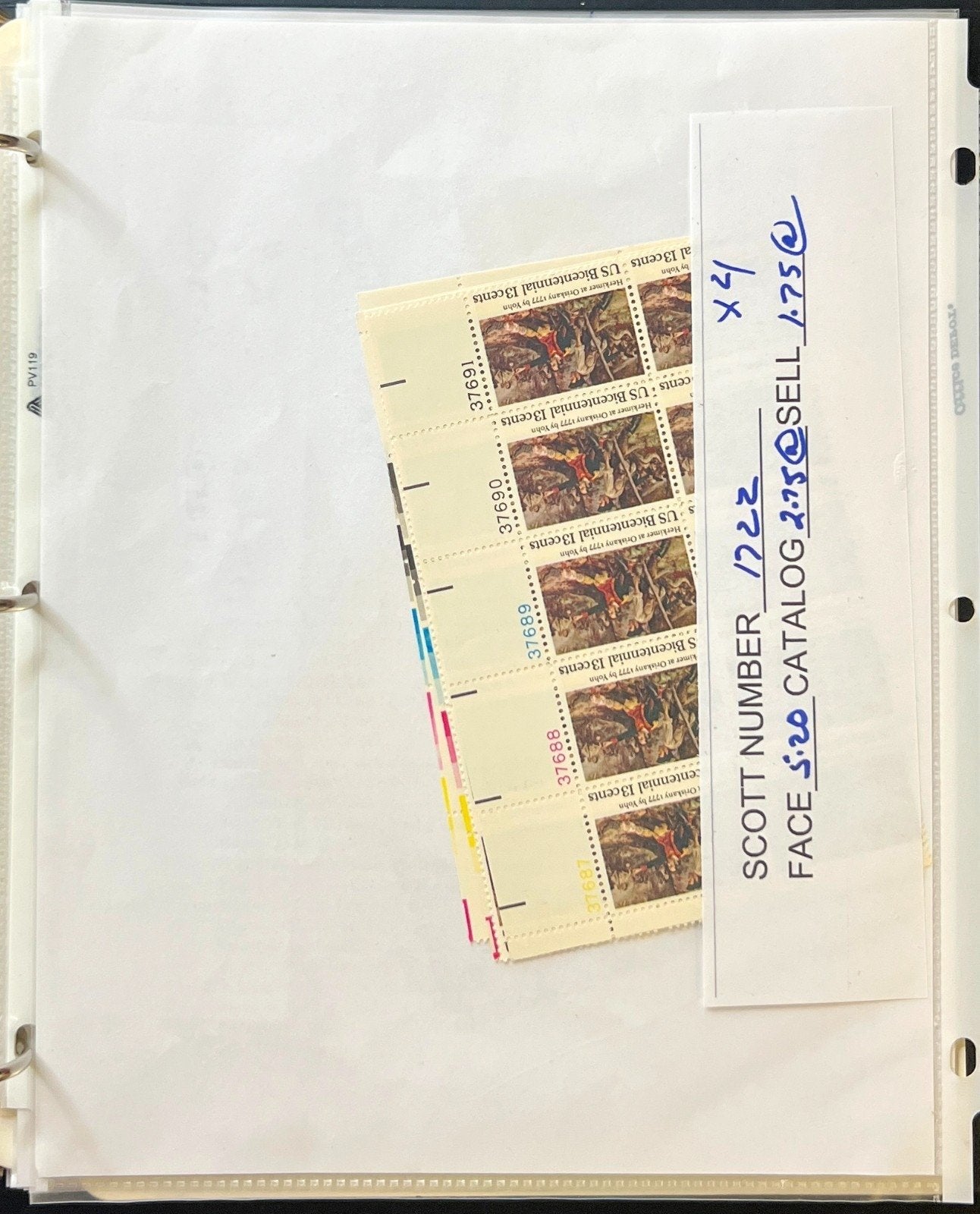 United States Plate Block & Half Sheets Stamp Collection Album MNH ZAYIX