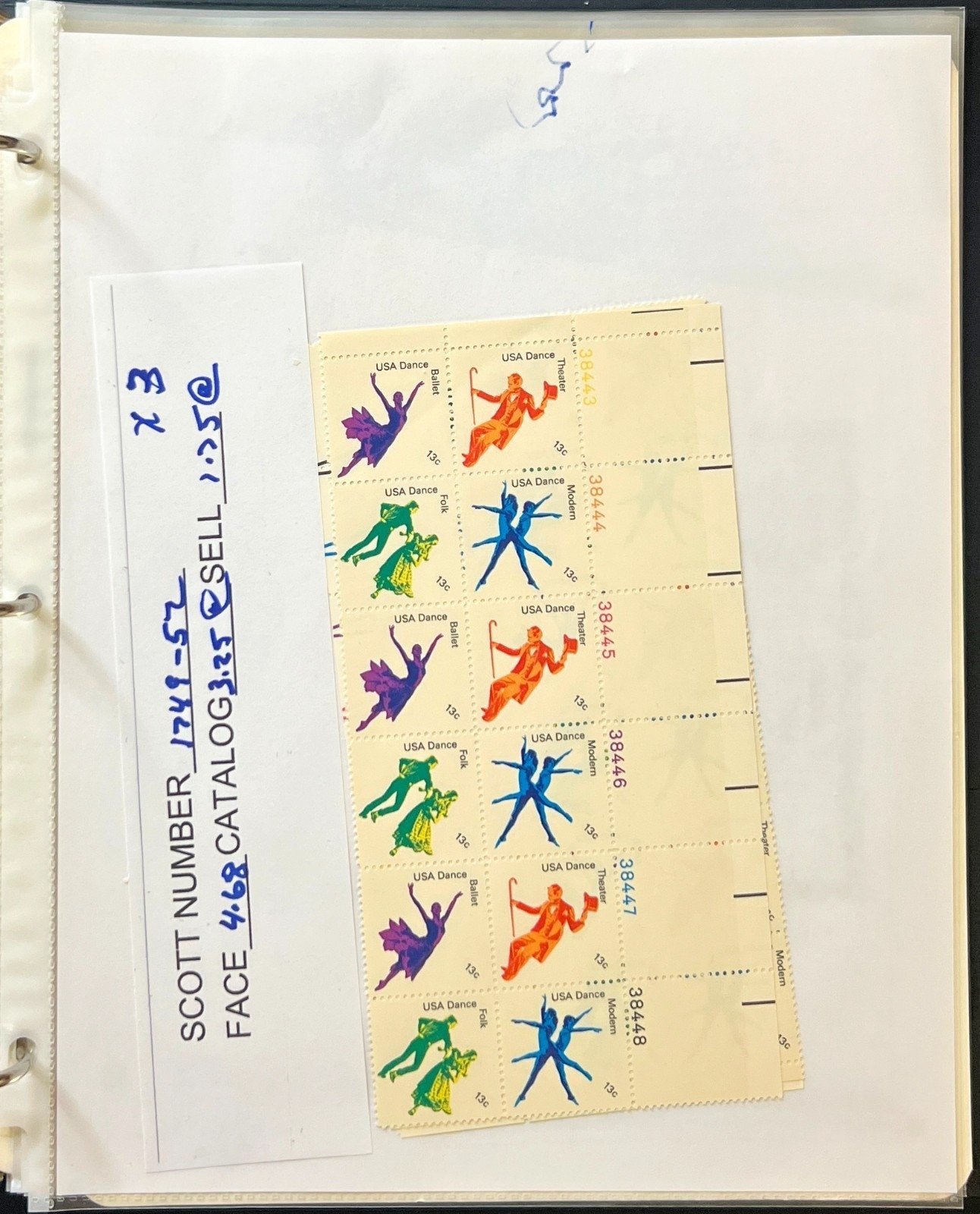 United States Plate Block & Half Sheets Stamp Collection Album MNH ZAYIX