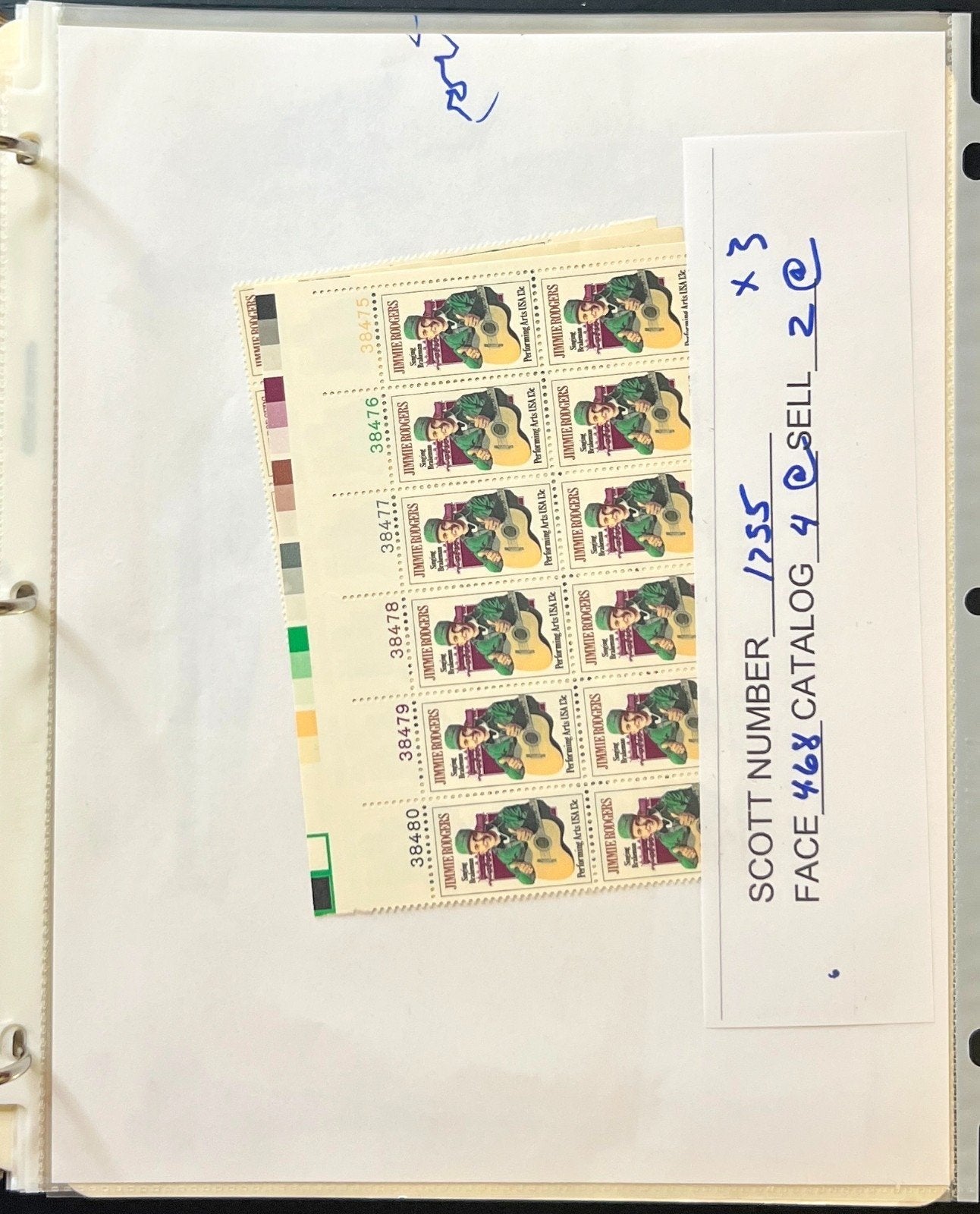 United States Plate Block & Half Sheets Stamp Collection Album MNH ZAYIX