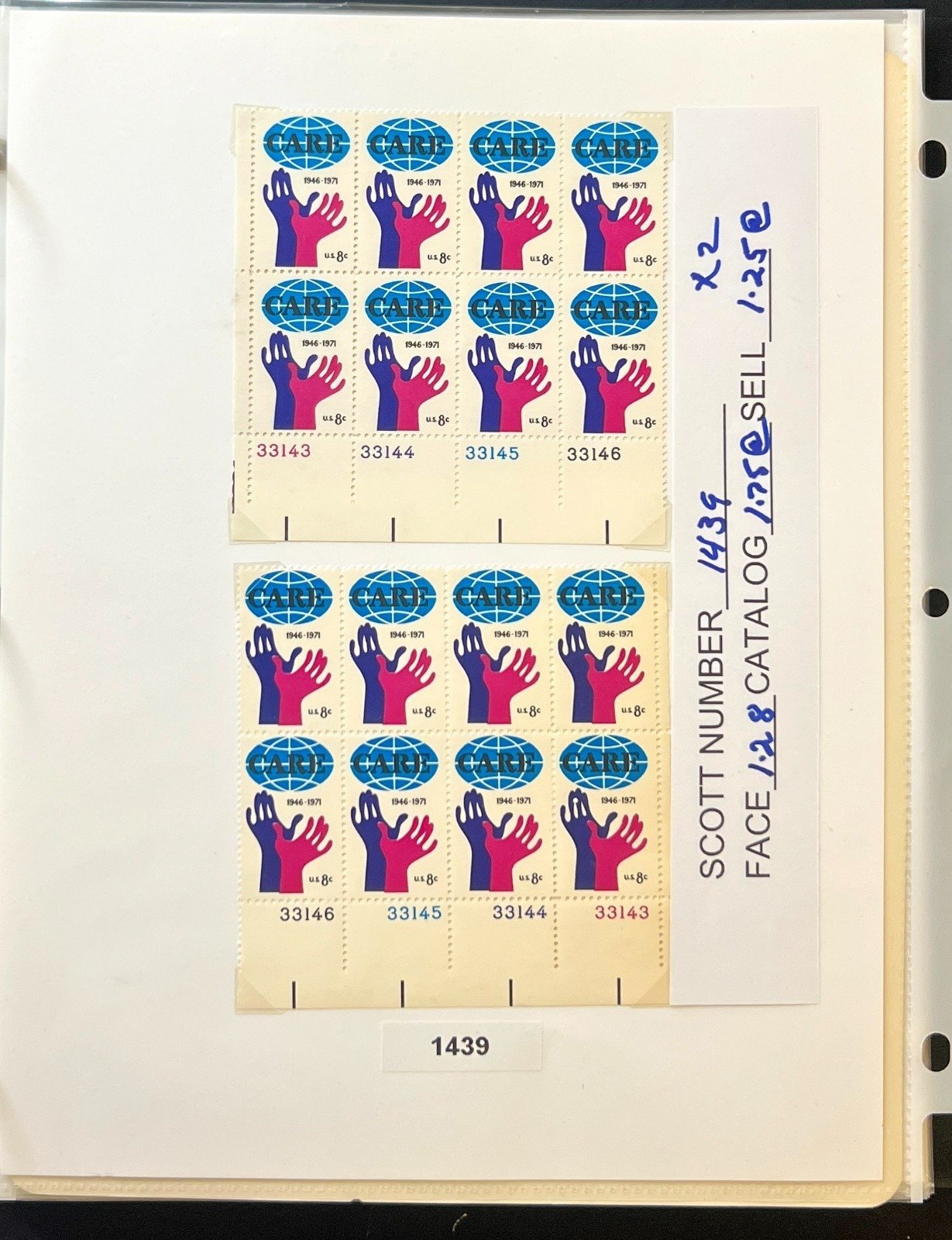 United States Plate Block & Half Sheets Stamp Collection Album MNH ZAYIX