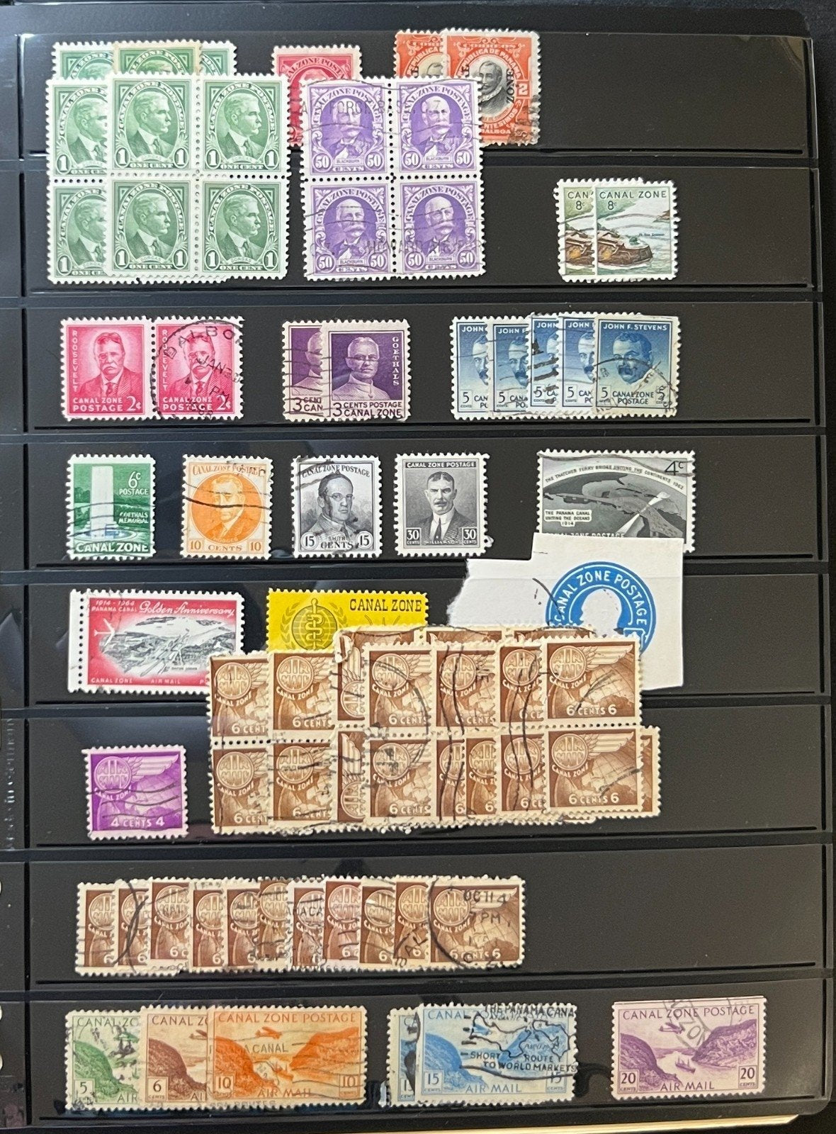 C Countries Stamp Collection Stockbook 36 Pages Mint & Used ZAYIX