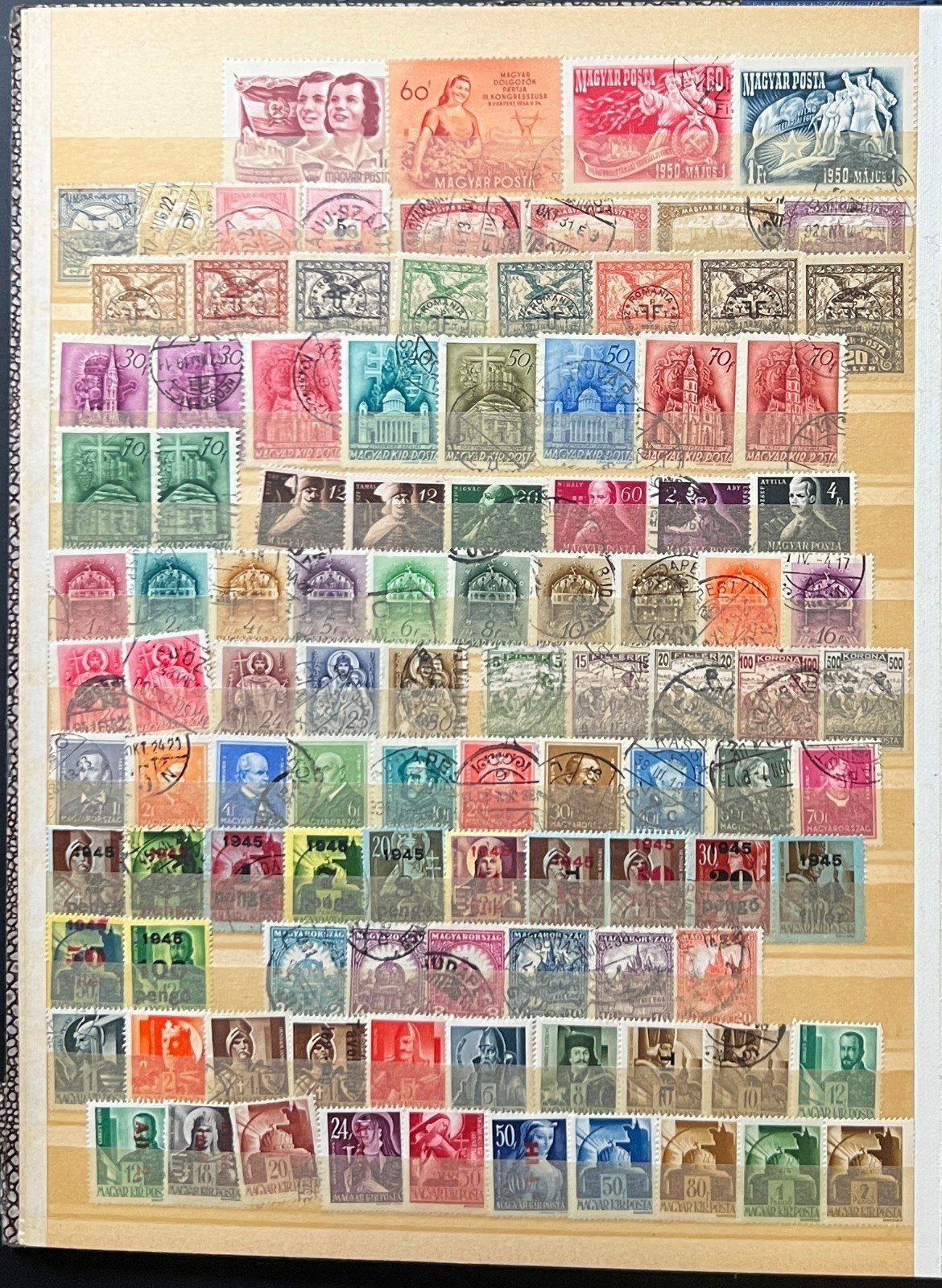 World & U.S. Stamp Collection Stockbook Hundreds Of Stamps Mint & Used ZAYIX