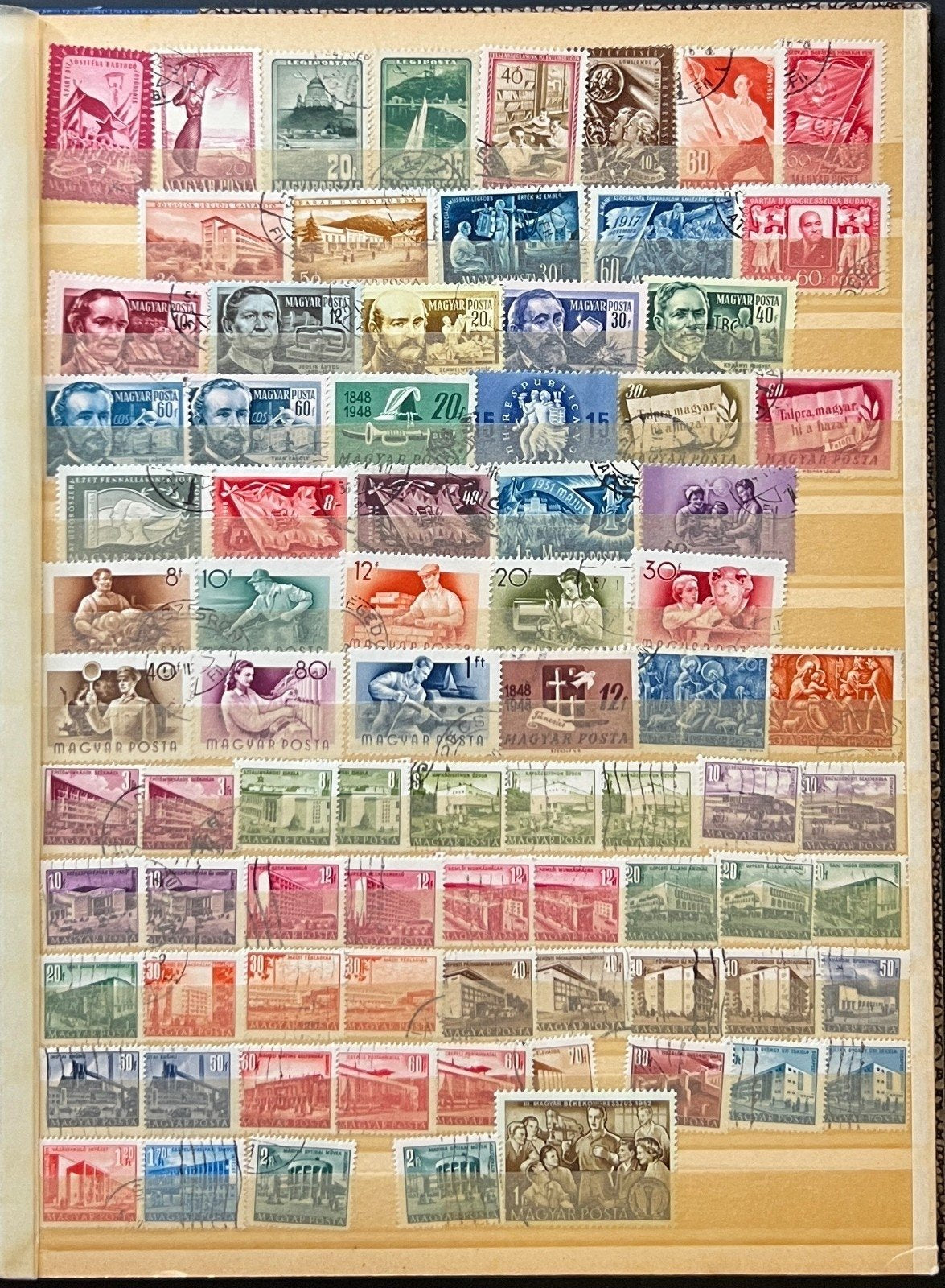 World & U.S. Stamp Collection Stockbook Hundreds Of Stamps Mint & Used ZAYIX