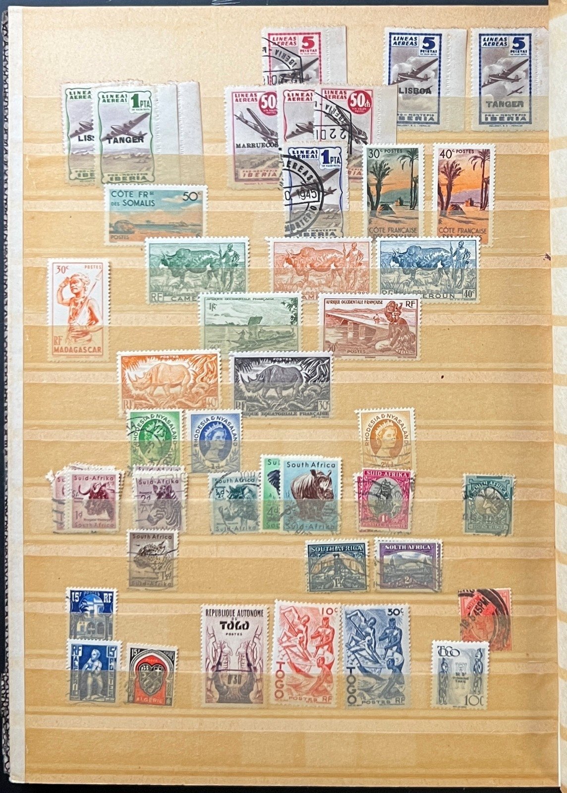 World & U.S. Stamp Collection Stockbook Hundreds Of Stamps Mint & Used ZAYIX