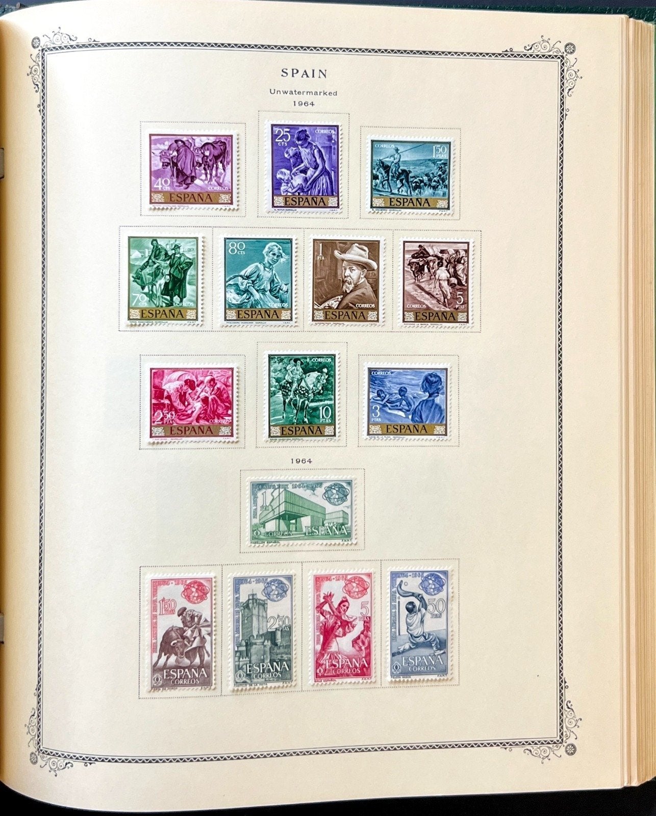 Spain Stamp Collection Scott Specialty Album Mint Hinged 1850-1968 ZAYIX