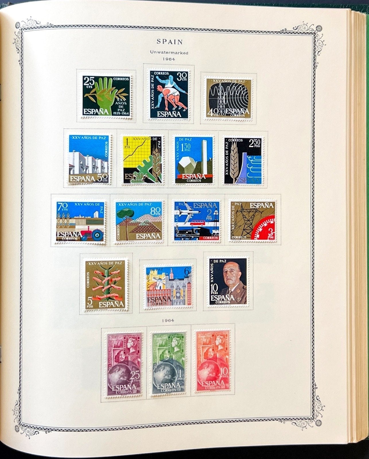 Spain Stamp Collection Scott Specialty Album Mint Hinged 1850-1968 ZAYIX