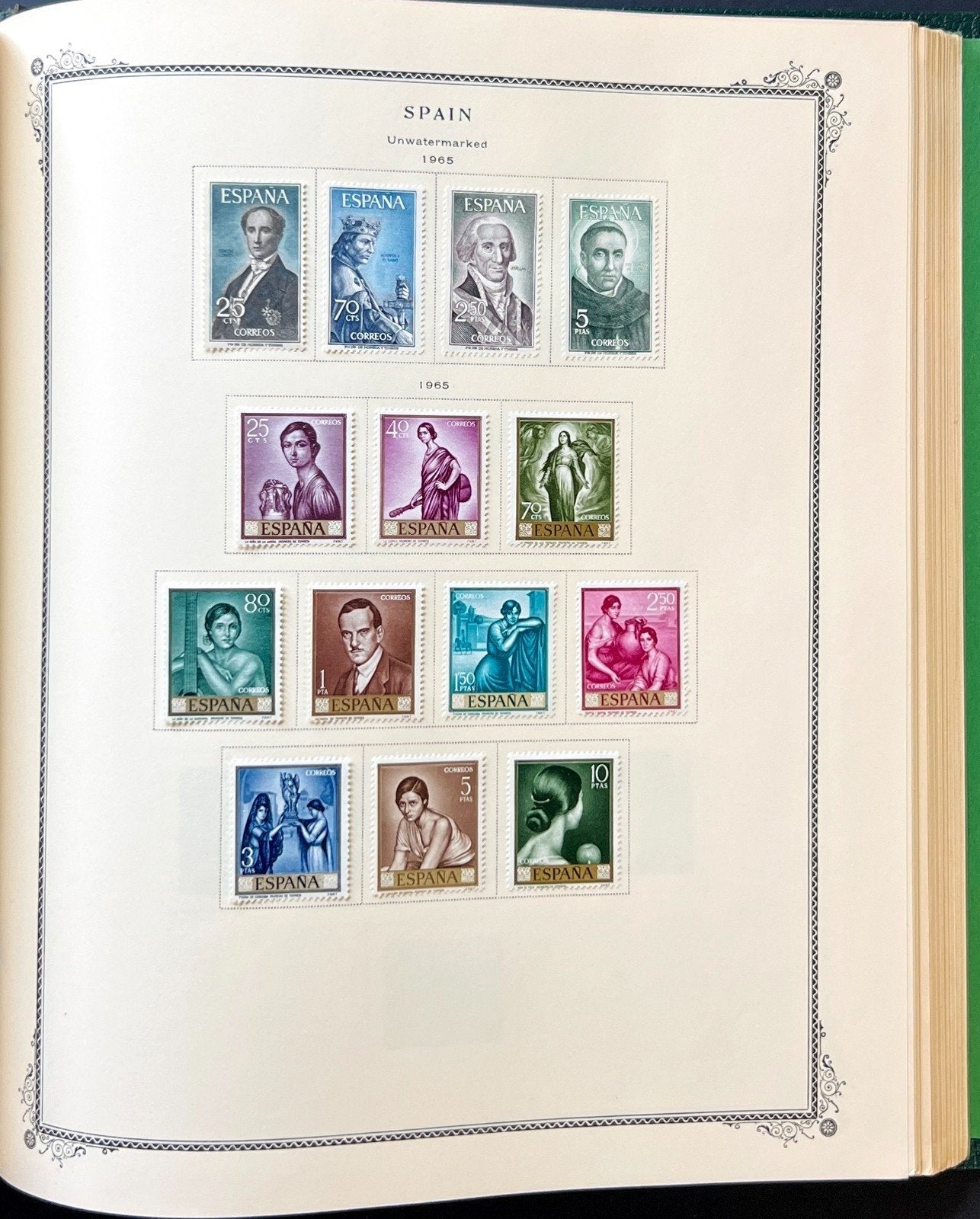 Spain Stamp Collection Scott Specialty Album Mint Hinged 1850-1968 ZAYIX