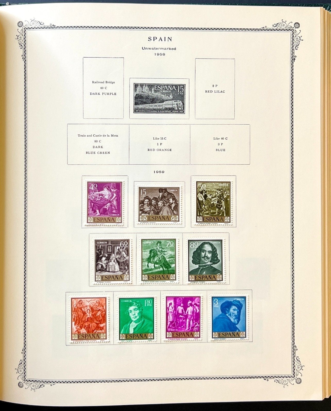 Spain Stamp Collection Scott Specialty Album Mint Hinged 1850-1968 ZAYIX