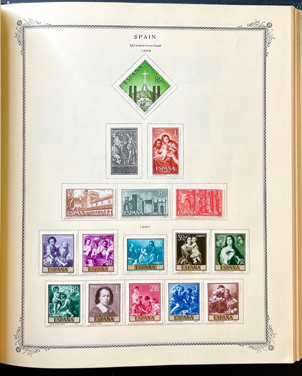 Spain Stamp Collection Scott Specialty Album Mint Hinged 1850-1968 ZAYIX