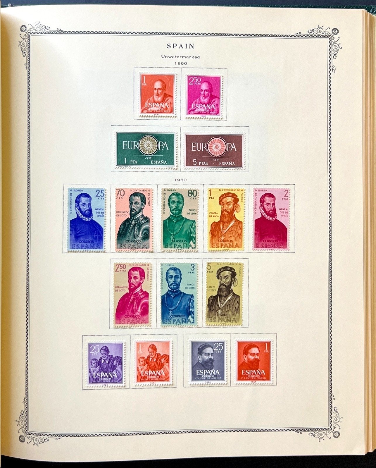 Spain Stamp Collection Scott Specialty Album Mint Hinged 1850-1968 ZAYIX