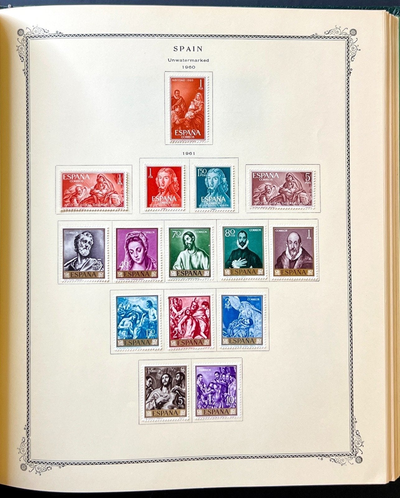 Spain Stamp Collection Scott Specialty Album Mint Hinged 1850-1968 ZAYIX