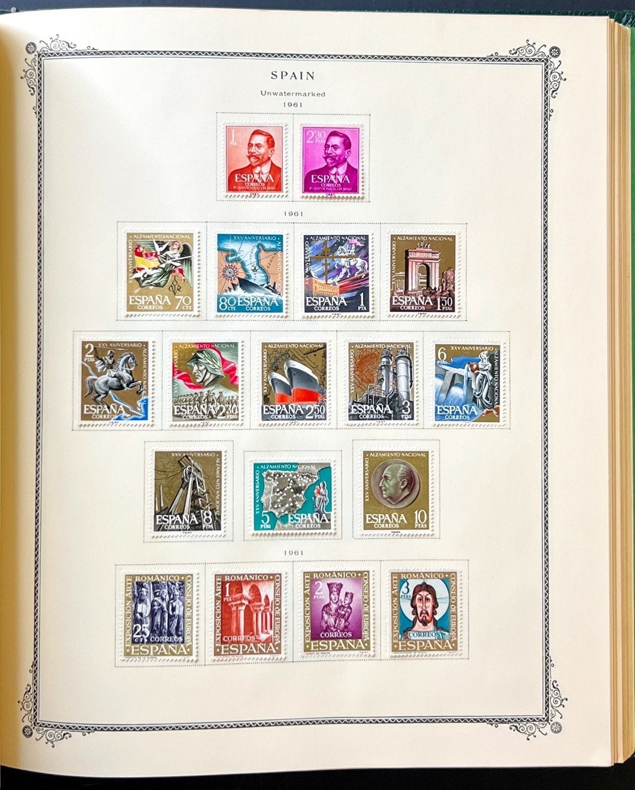 Spain Stamp Collection Scott Specialty Album Mint Hinged 1850-1968 ZAYIX
