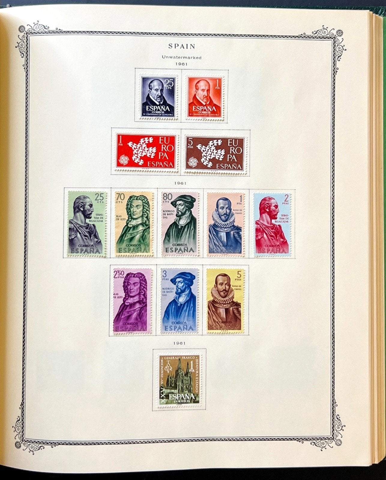 Spain Stamp Collection Scott Specialty Album Mint Hinged 1850-1968 ZAYIX