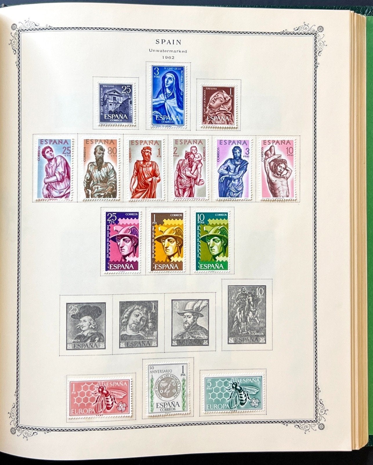 Spain Stamp Collection Scott Specialty Album Mint Hinged 1850-1968 ZAYIX