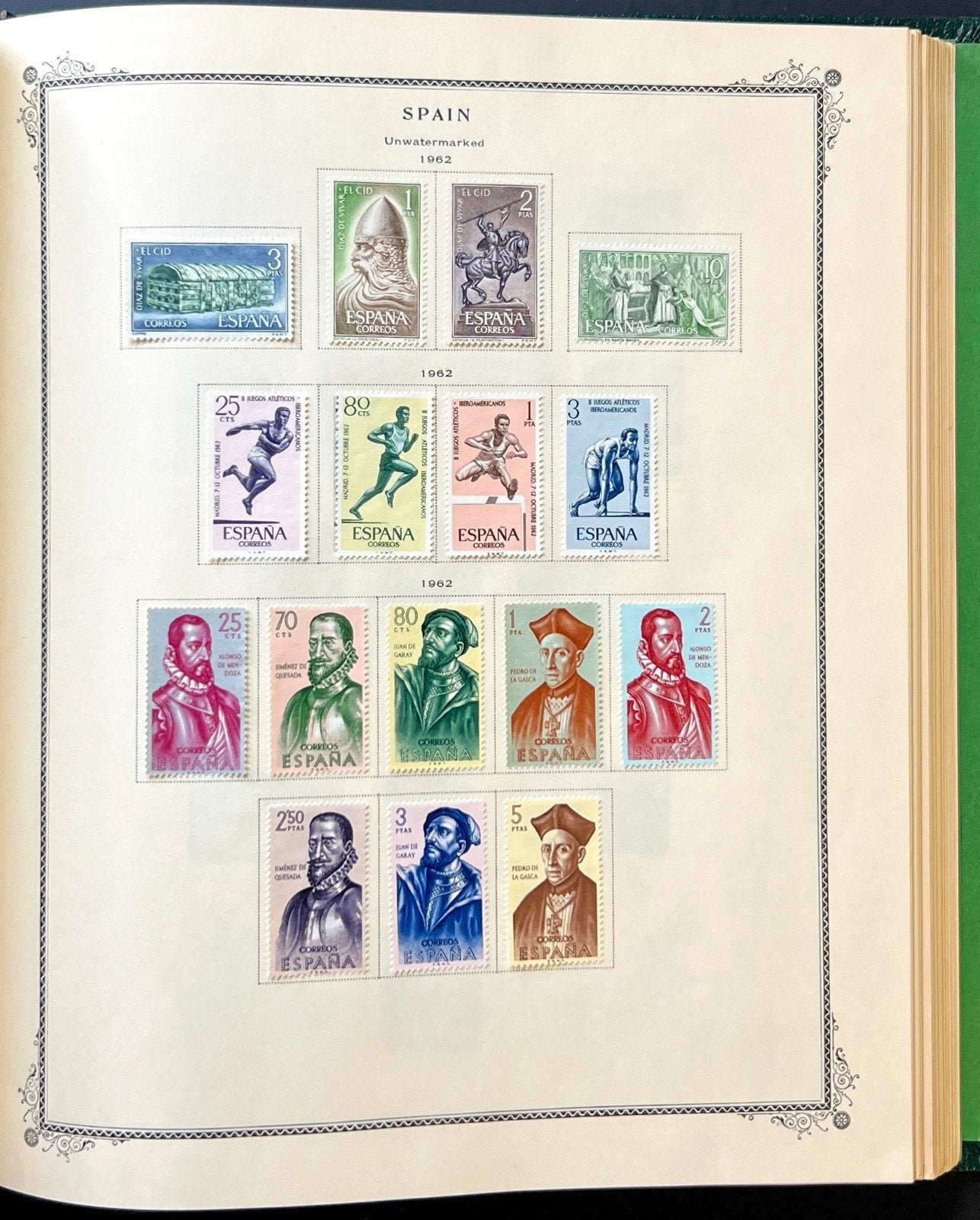 Spain Stamp Collection Scott Specialty Album Mint Hinged 1850-1968 ZAYIX