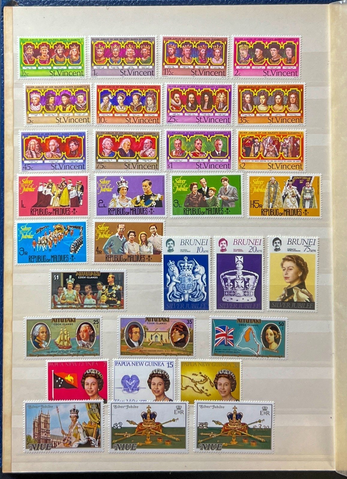 Commonwealth & Royal Family Stamp Collection Stockbook MNH ZAYIX