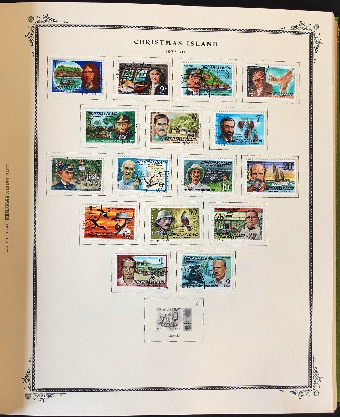 Christmas & Cocos Island Stamp Collection Scott Specialty Album 1958-1995 ZAYIX
