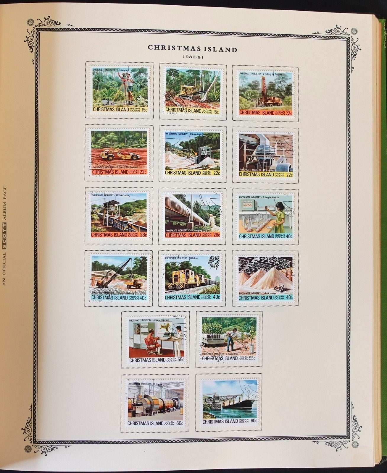 Christmas & Cocos Island Stamp Collection Scott Specialty Album 1958-1995 ZAYIX