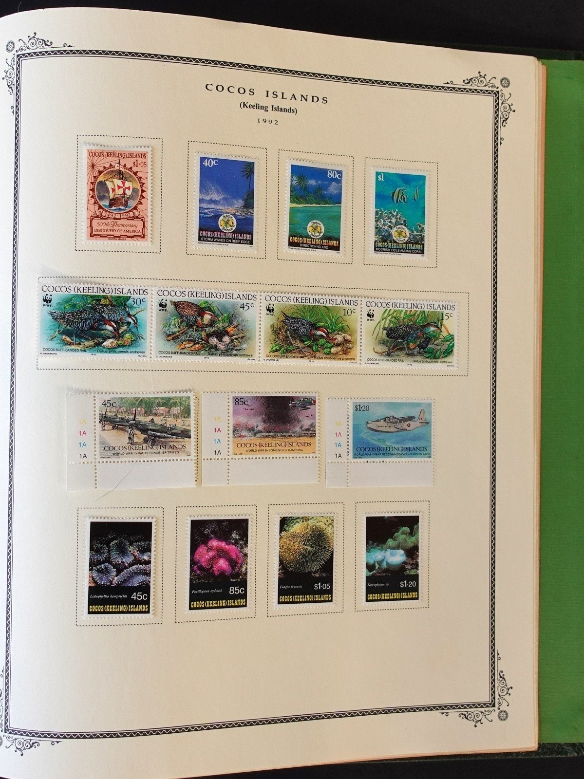 Christmas & Cocos Island Stamp Collection Scott Specialty Album 1958-1995 ZAYIX