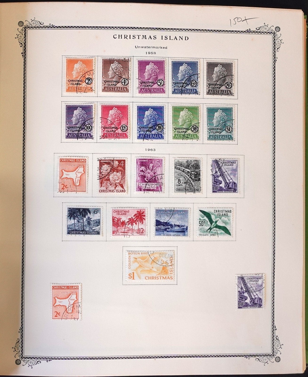 Christmas & Cocos Island Stamp Collection Scott Specialty Album 1958-1995 ZAYIX