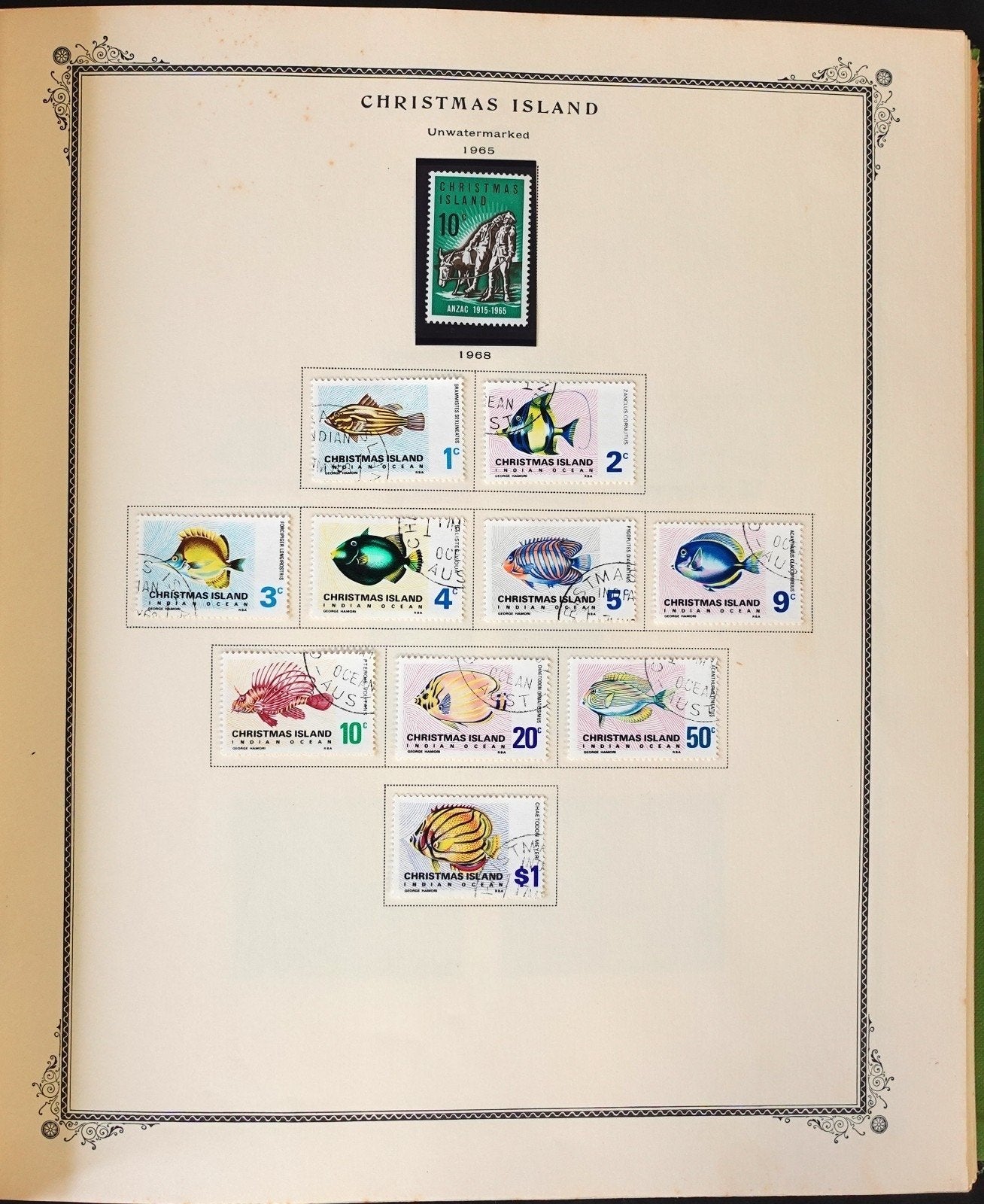 Christmas & Cocos Island Stamp Collection Scott Specialty Album 1958-1995 ZAYIX