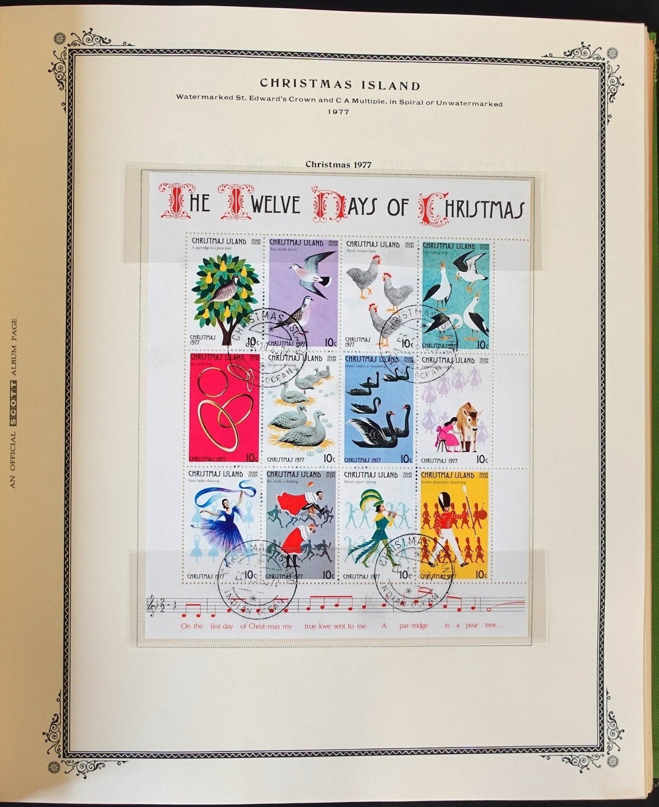 Christmas & Cocos Island Stamp Collection Scott Specialty Album 1958-1995 ZAYIX
