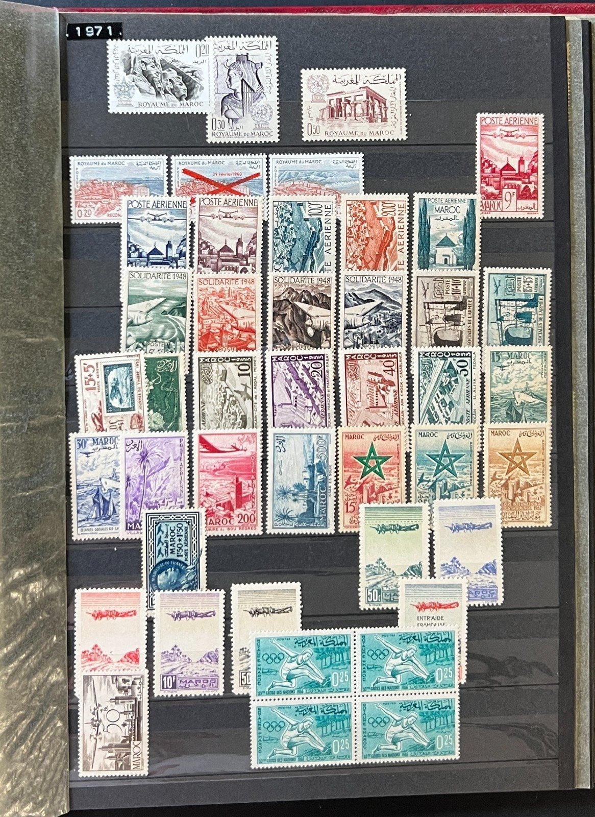 North Algeria Algerie Stamp Collection Stockbook 28 Pages Mint & Used ZAYIX