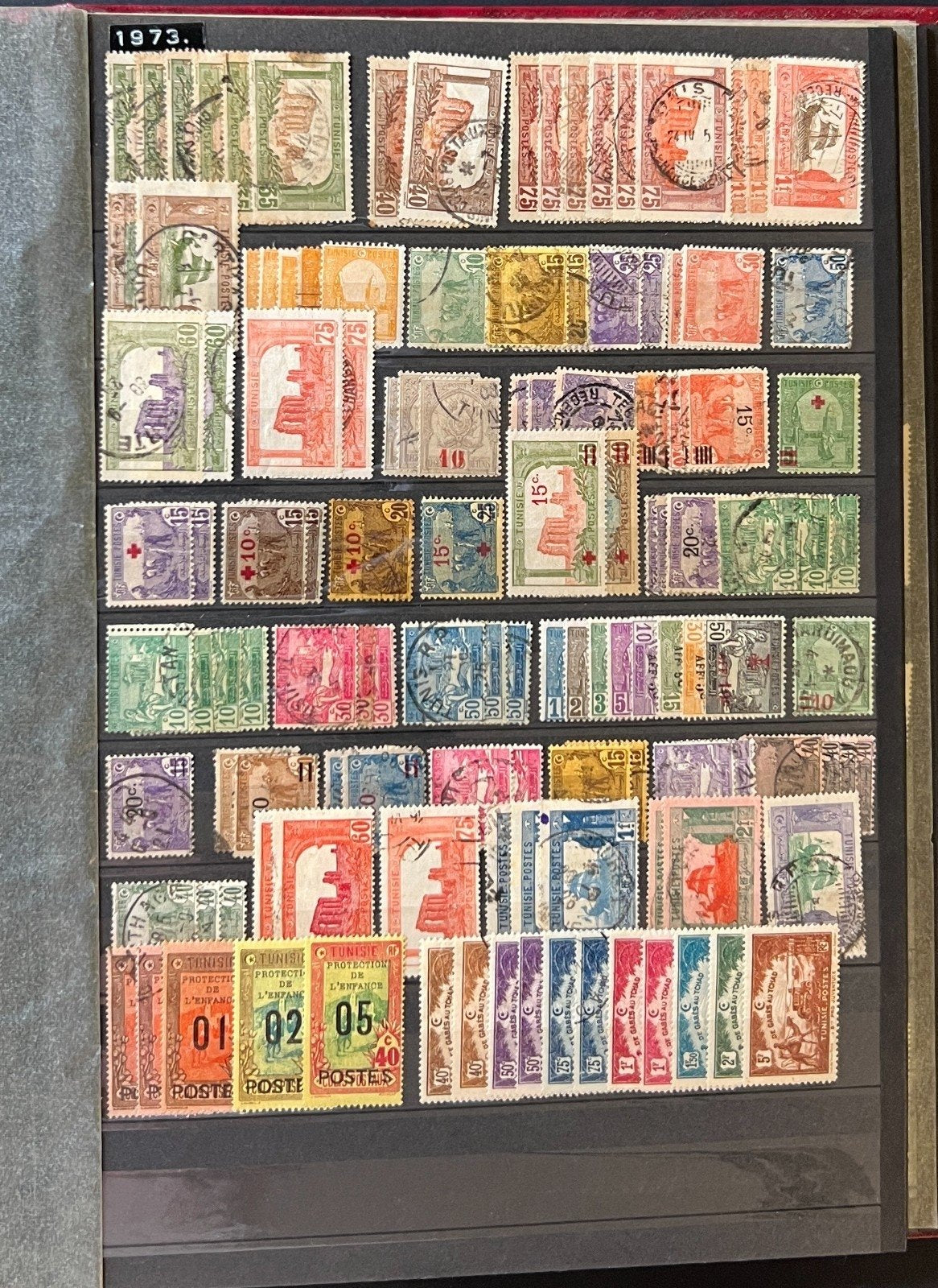North Algeria Algerie Stamp Collection Stockbook 28 Pages Mint & Used ZAYIX