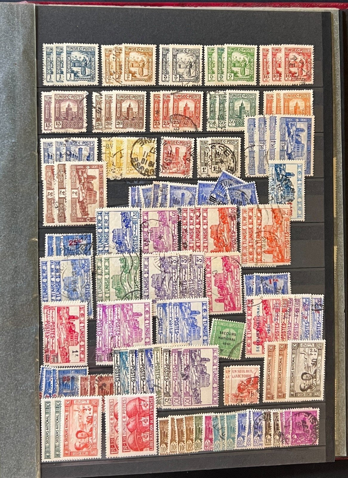 North Algeria Algerie Stamp Collection Stockbook 28 Pages Mint & Used ZAYIX