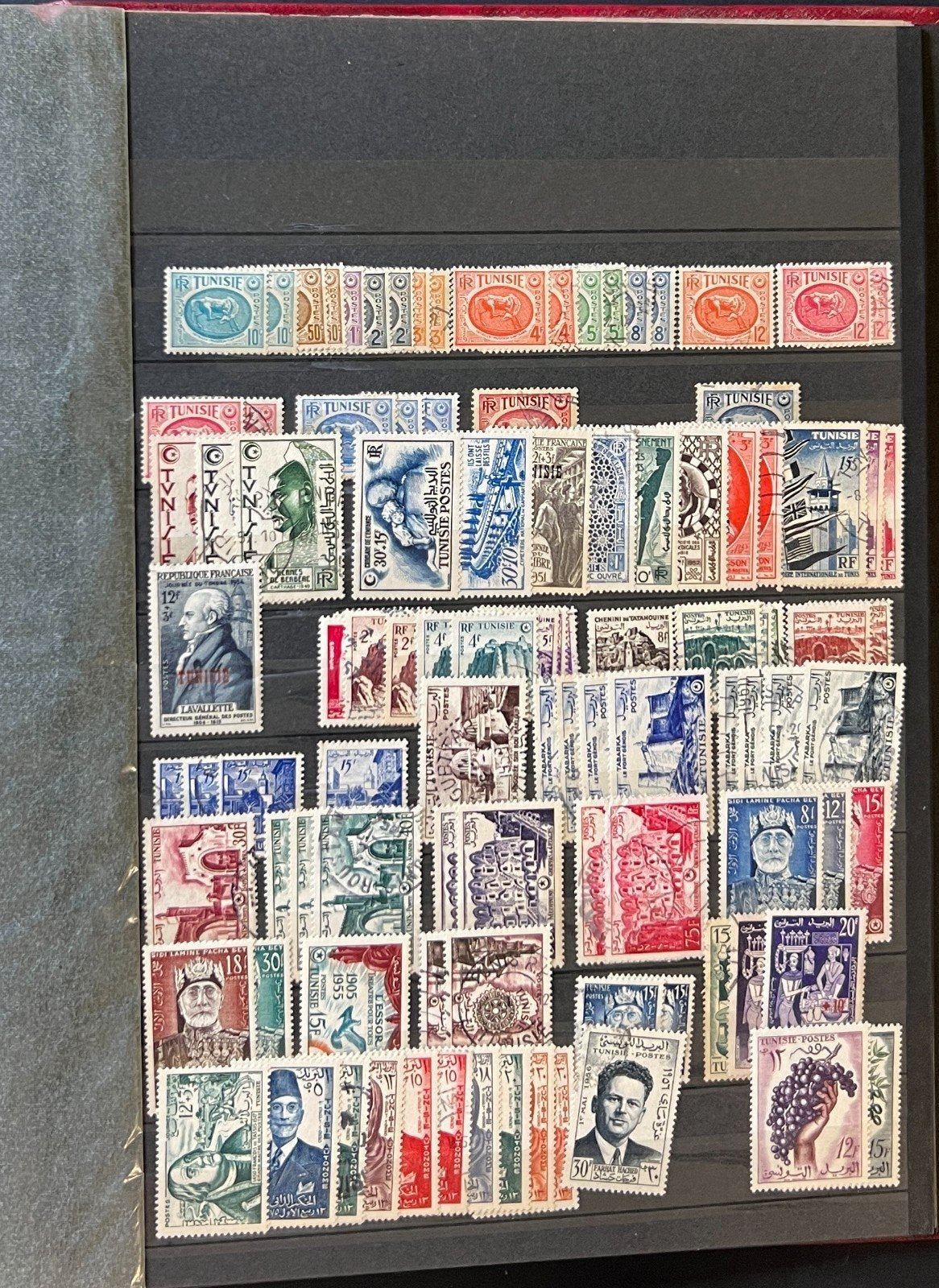 North Algeria Algerie Stamp Collection Stockbook 28 Pages Mint & Used ZAYIX