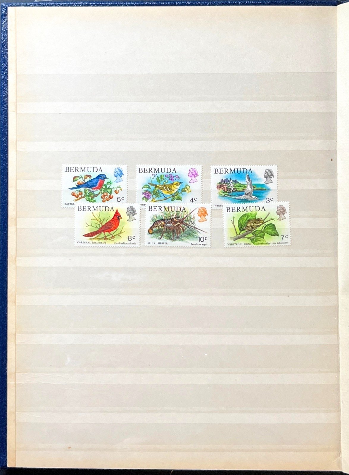 Bermuda Stamp Collection Stockbook 16 Pages Used ZAYIX