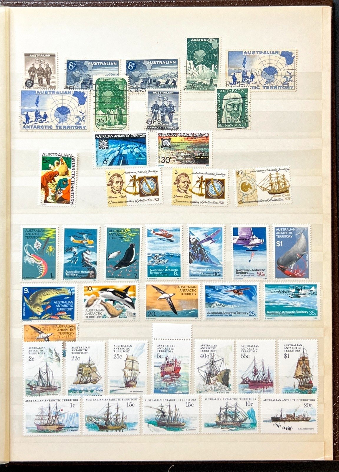 Australia & Antarctic Territory Stamp Collection Stockbook Mint & Used ZAYIX