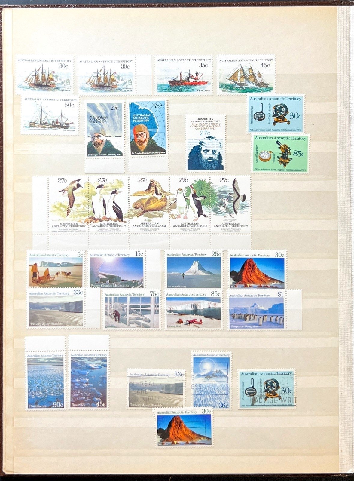 Australia & Antarctic Territory Stamp Collection Stockbook Mint & Used ZAYIX