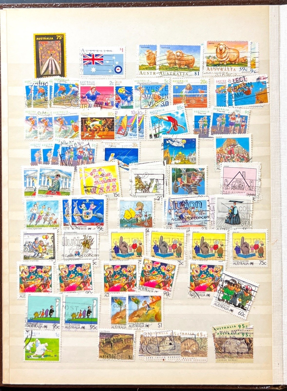 Australia & Antarctic Territory Stamp Collection Stockbook Mint & Used ZAYIX