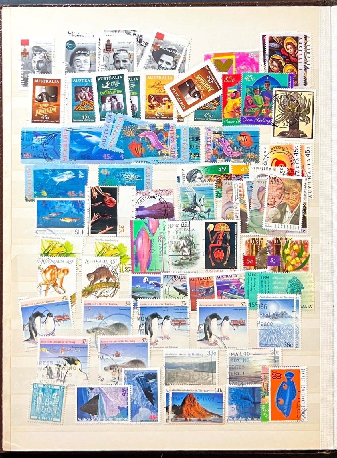 Australia & Antarctic Territory Stamp Collection Stockbook Mint & Used ZAYIX
